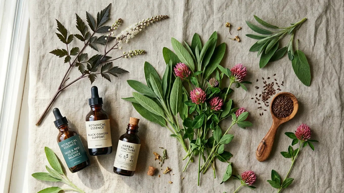Traitement naturel de la ménopause : comparatif THS, plantes et compléments