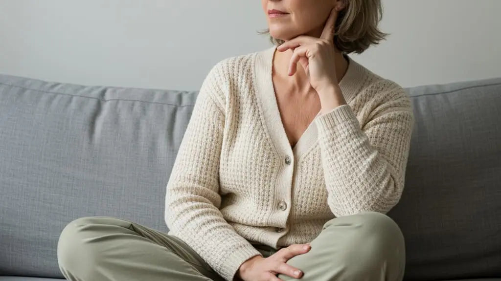Femme souffrant de symptomes meconnus de la menopause - guide complet Nutremys