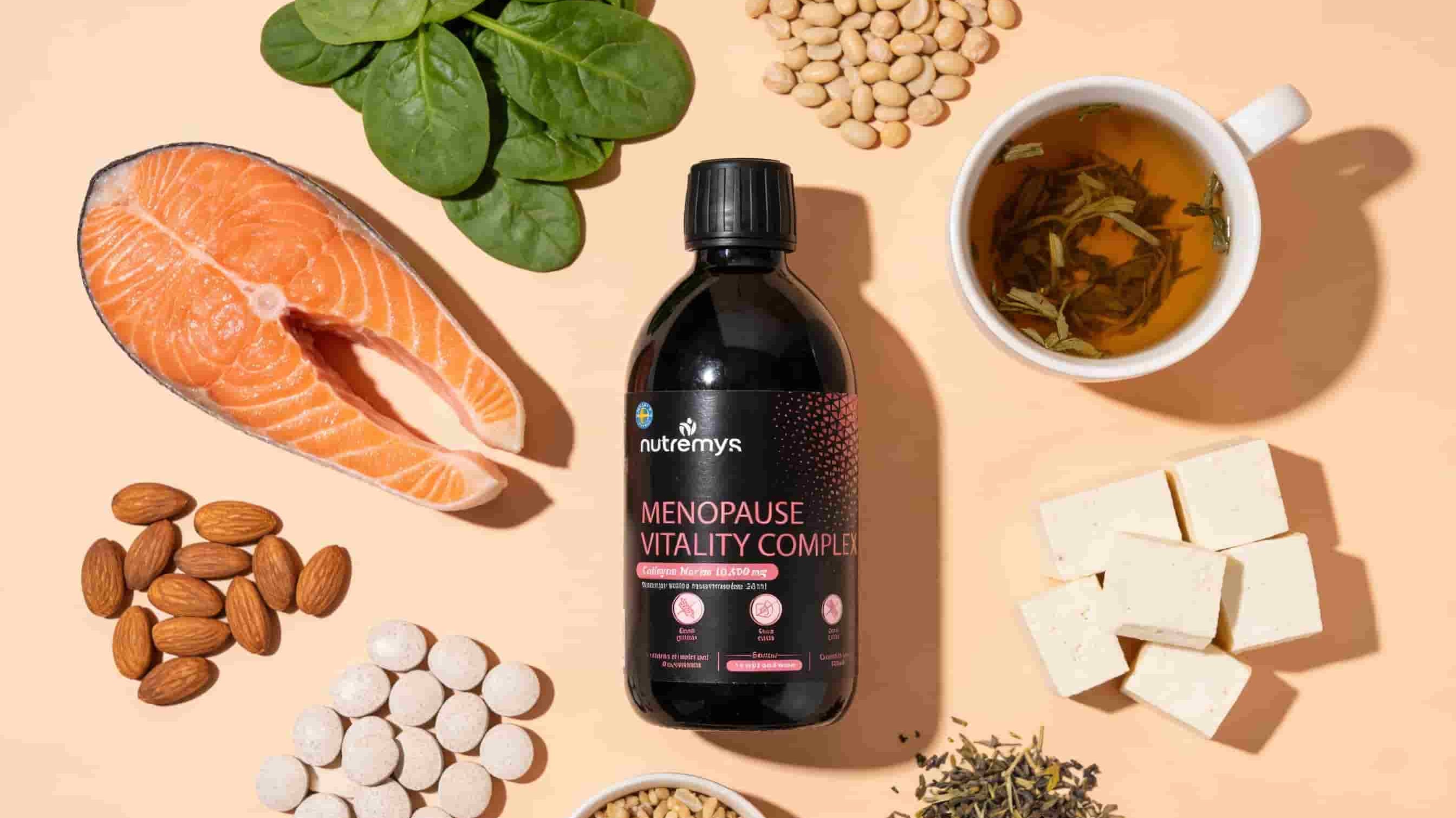 Composición natural para la menopausia — suplemento líquido frente a cápsulas, Nutremys