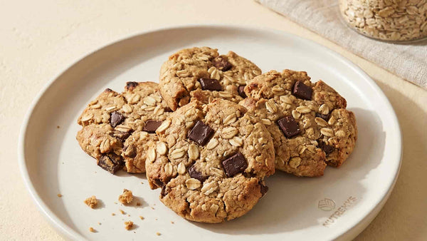 Cookies proteines a avoine et chocolat enrichis en collagene - recette Nutremys