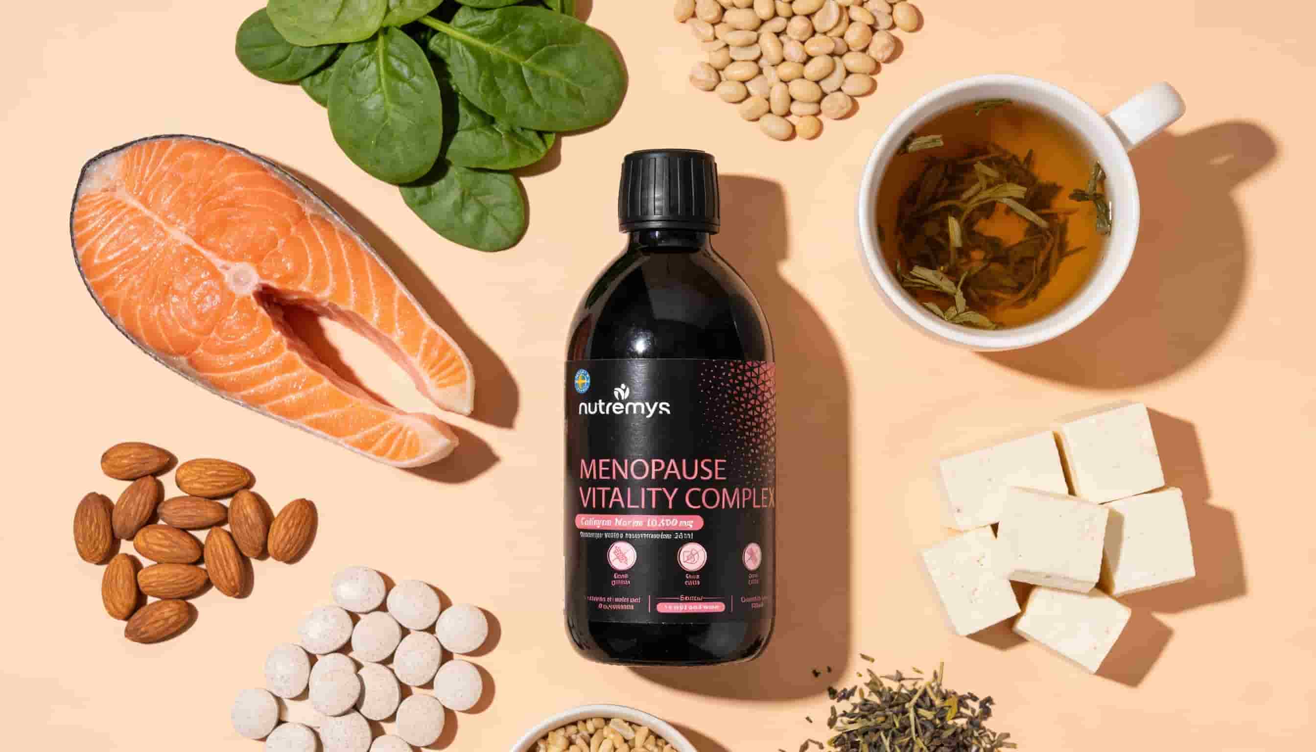 Composition naturelle pour la ménopause — complément liquide vs gélules, Nutremys