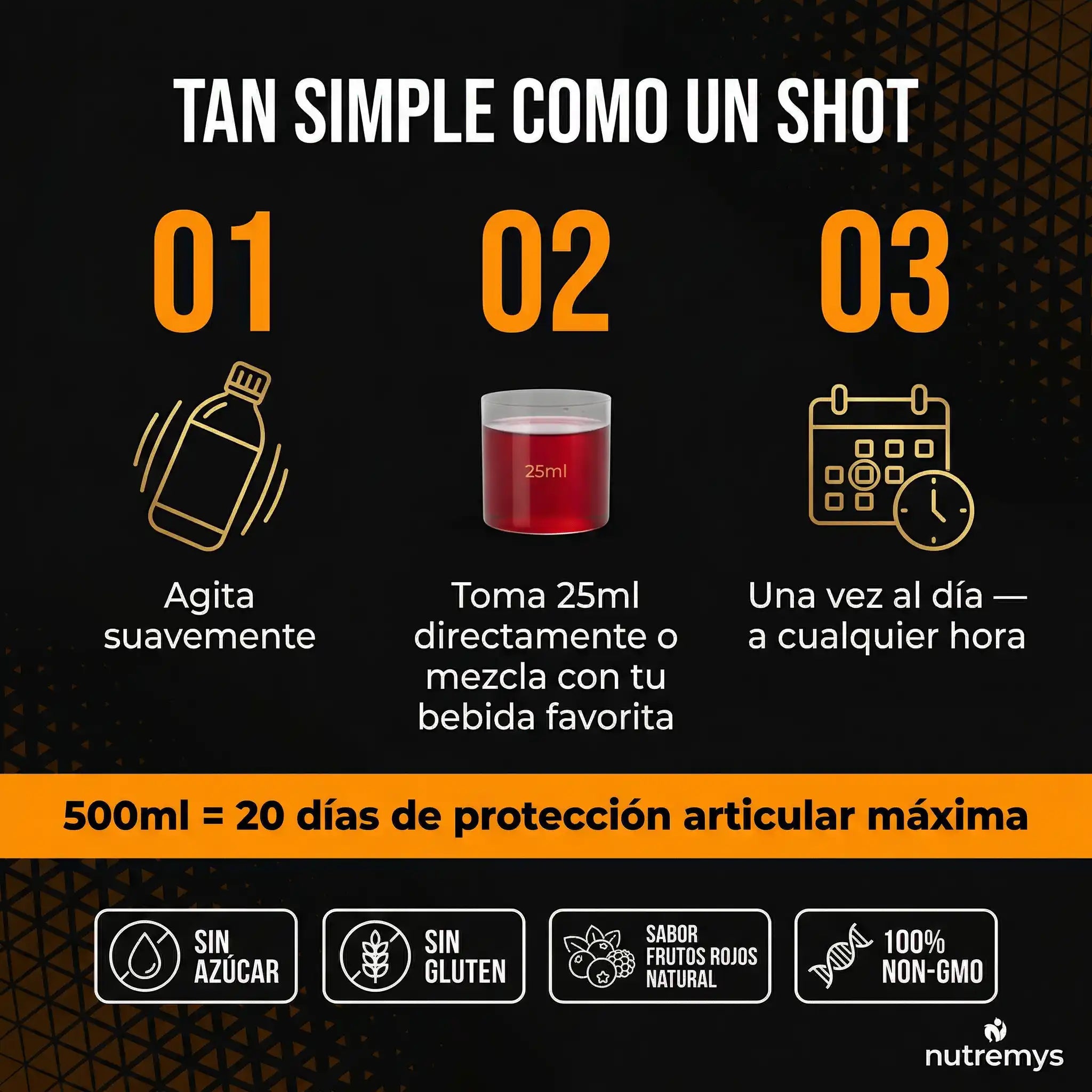 Cómo tomar ArtiMotion Collagen 12000 · 25ml diarios instrucciones de uso