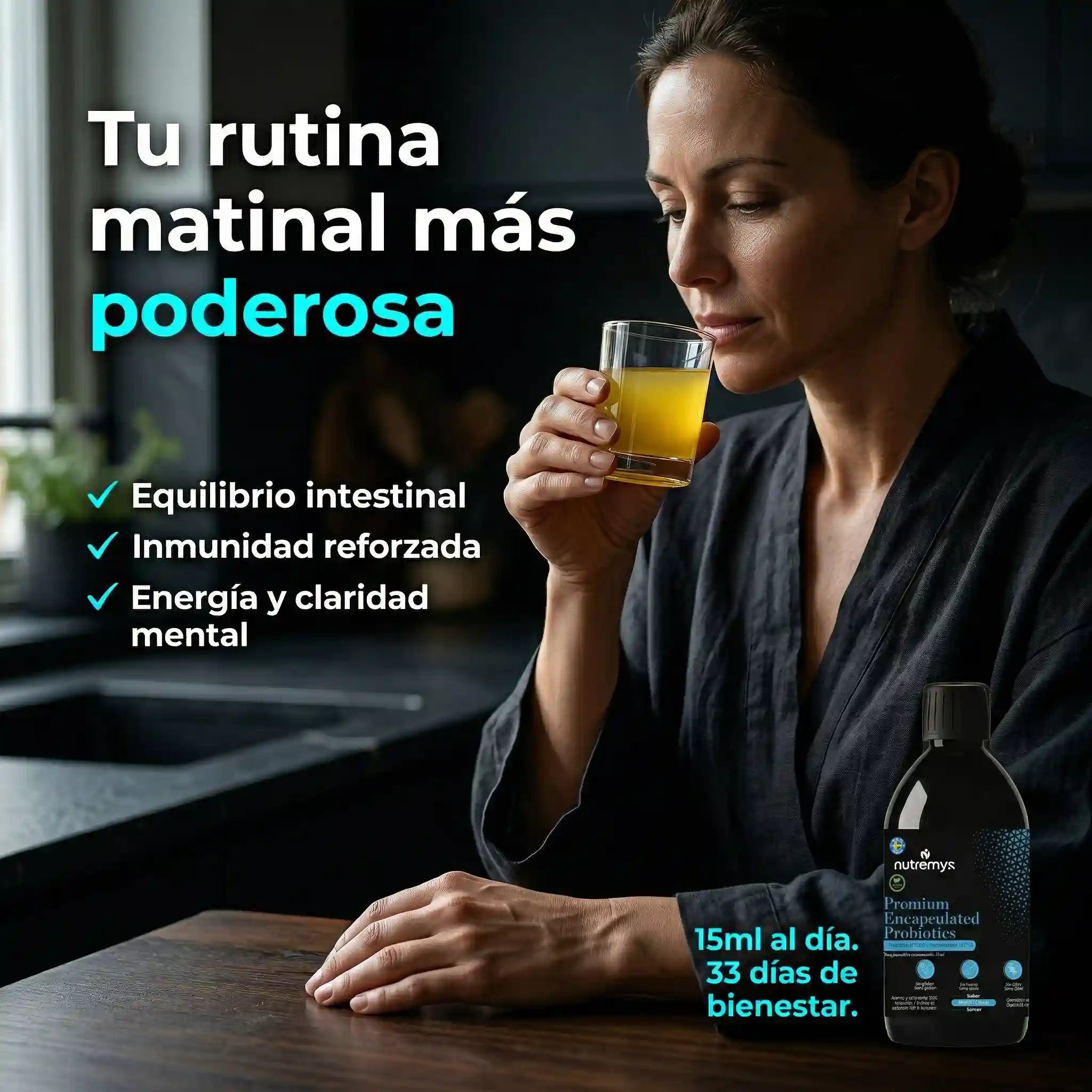 PREMIUM ENCAPSULATED PROBIOTICS – Probióticos Líquidos 10¹⁰ UFC Nutremys