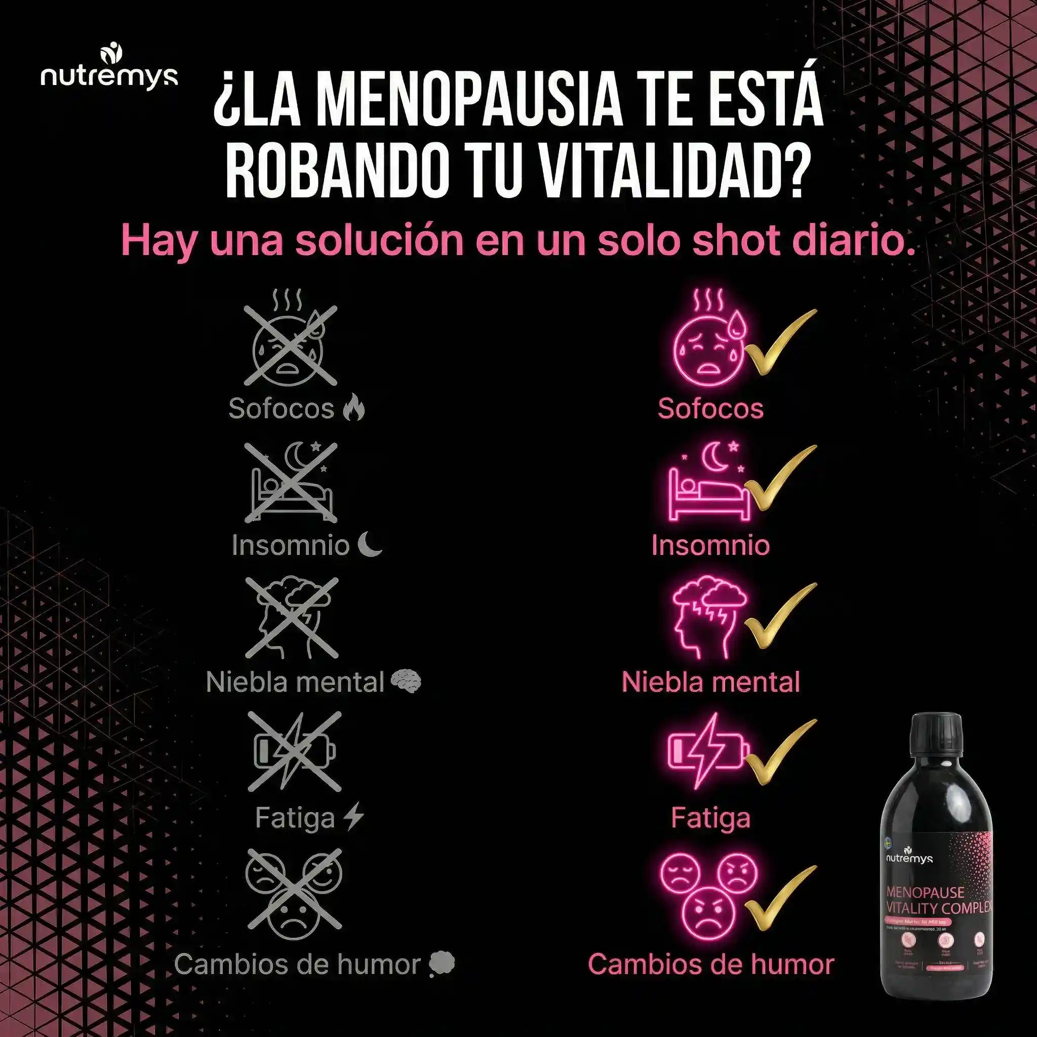 MENOPAUSE VITALITY COMPLEX - Colágeno Marino y Equilibrio Hormonal Nutremys
