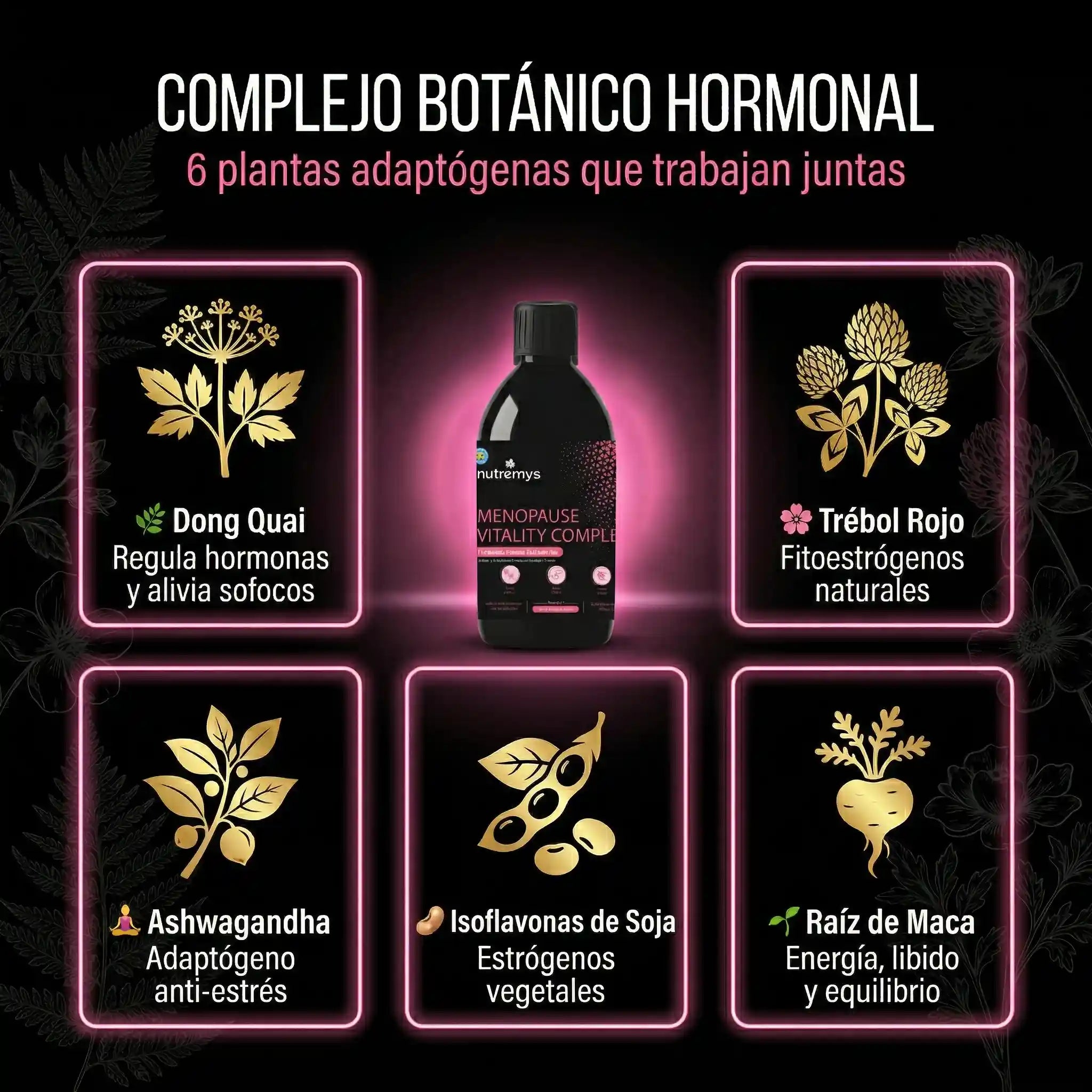 MENOPAUSE VITALITY COMPLEX - Colágeno Marino y Equilibrio Hormonal Nutremys