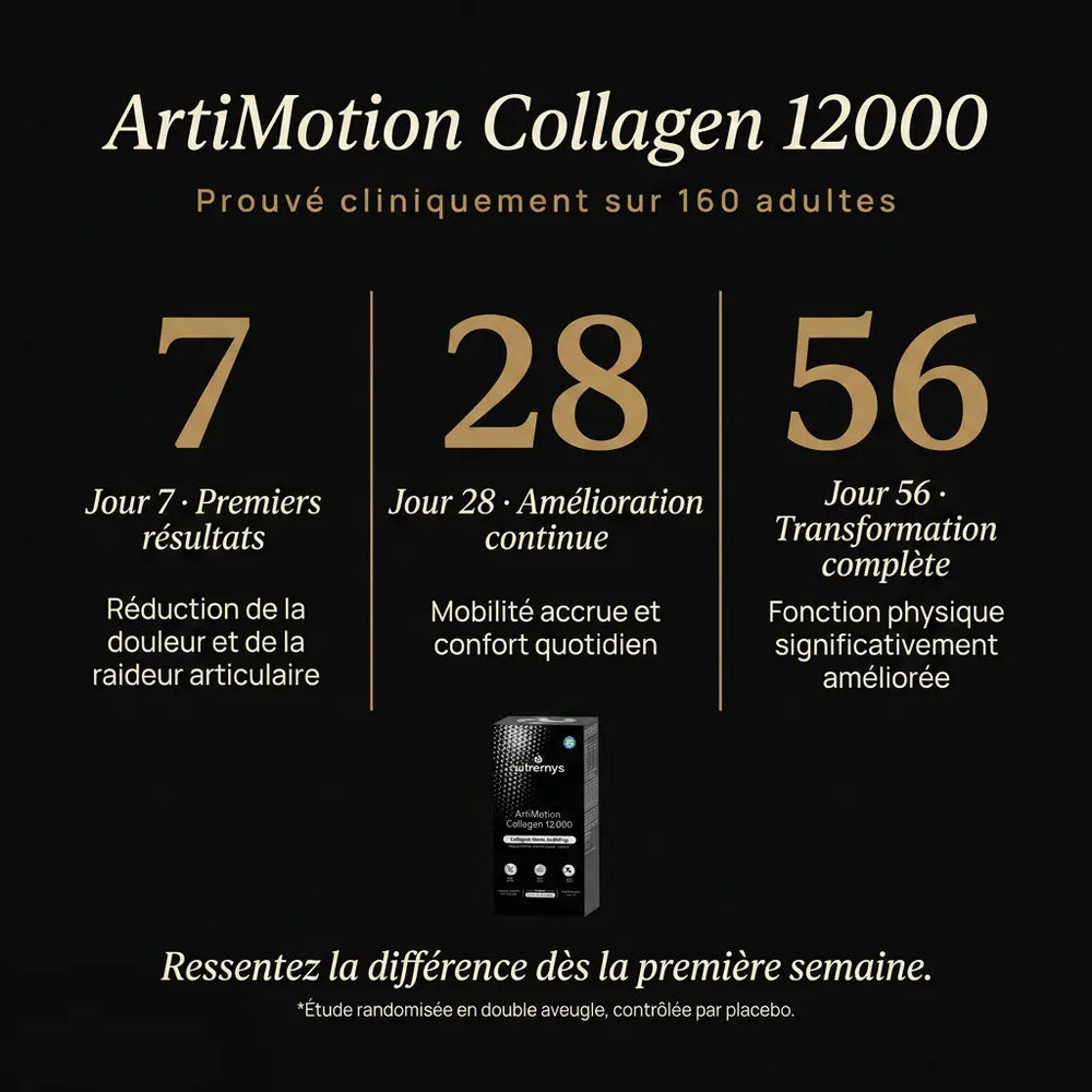 ArtiMotion Collagen 12000 résultats  prouvé cliniquement 160 adultes │ Nutremys LAB